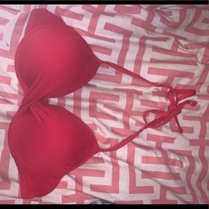 Red push up bikini top